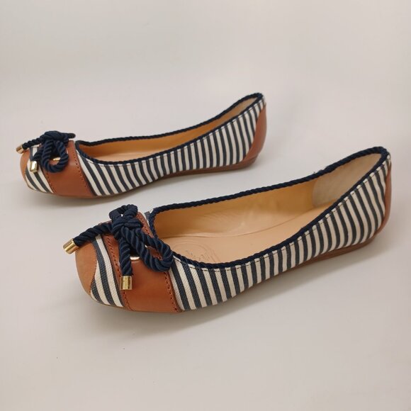 Gianni Bini Shoes Nautical Stripe Slip On Sawyer Casual Ballet Style Flats Sz 9 - Picture 7 of 16